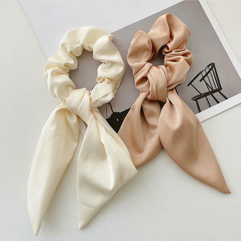 Fashion Retro Bow Hair Tie Korean Ribbon Ribbon Headband Tie Hair Head Rope Hair Accessories