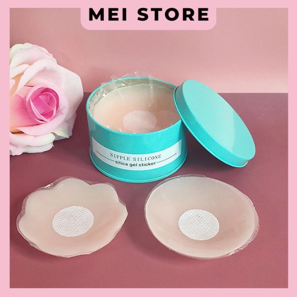 Miếng dán ngực silicon hộp sắt (5 đôi)