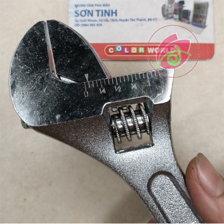 Mỏ lết cán trơn 8 inch tolsen 15002