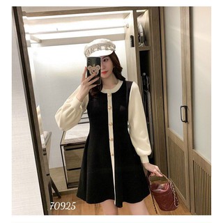 ĐẦM XÒE LỤA BI CÓ NÚT CÀI CỰC XINH