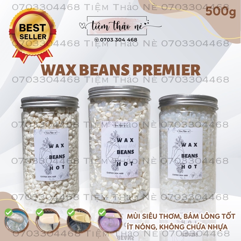 Hộp 500gr Sáp Wax Lông Siêu Bám Lông - Mùi Siêu Thơm - Sáp Wax Beans Cao Cấp