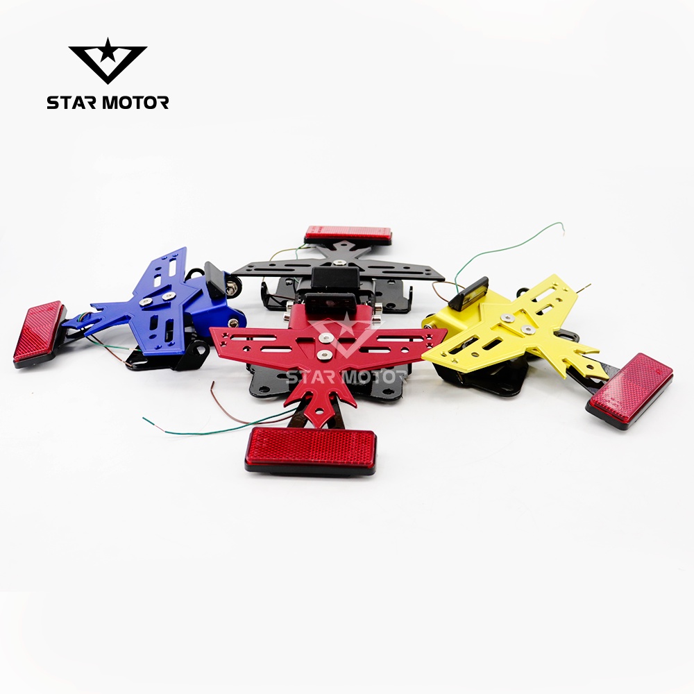 Pass Biển Số Gập Ex150,155 Winner, Winner x,R15V3 cánh chim nhôm CNC Tăng chỉnh linh hoạt