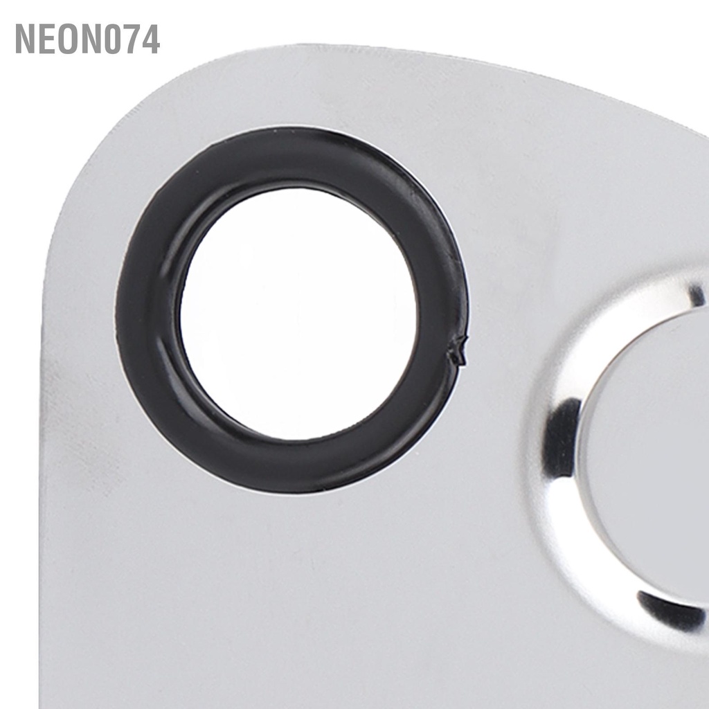 Neon074 Bảng trộn trang điểm Thìa thép không gỉ Sơn bột màu Son môi Tấm
