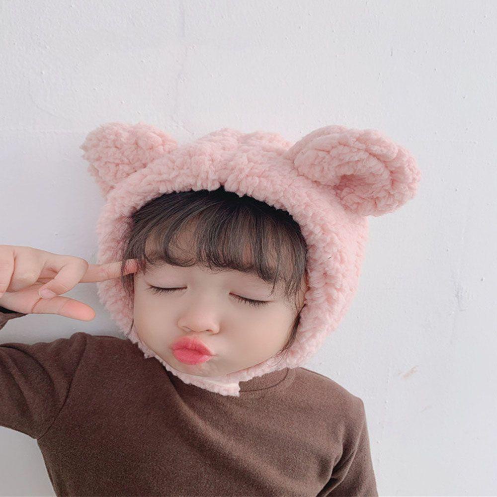 MIHAN1 Mũ Trùm Tai Giữ Ấm Mùa Đông Mềm Mại Kiểu Hoạt Hình Đáng Yêu Cho
