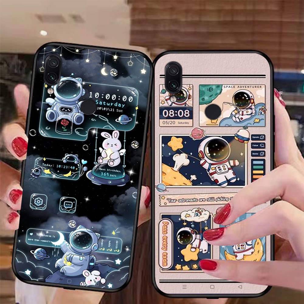 Ốp lưng điện thoại xiaomi redmi 7 bộ hình vũ trụ chi bi mới