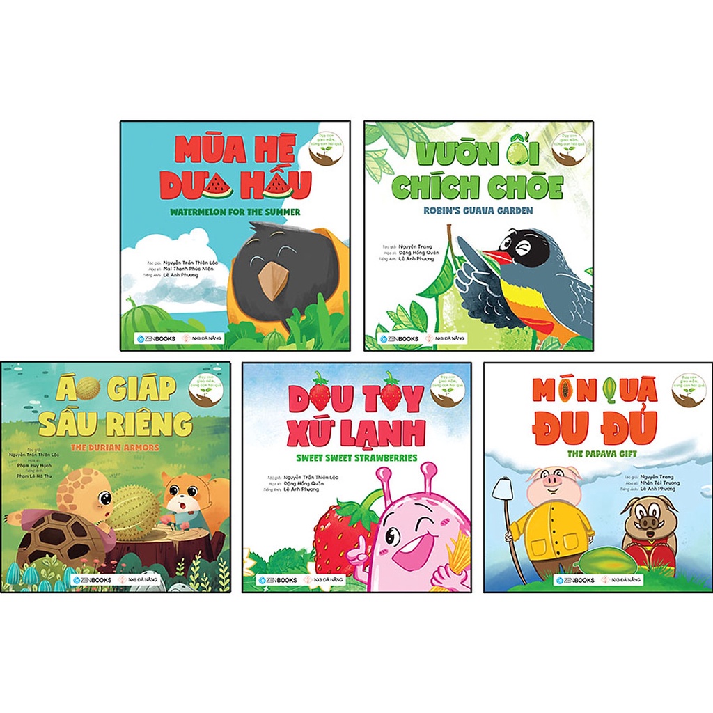 Sách - Dạy Con Gieo Mầm, Cùng Con Hái Quả (Bộ 5 quyển, lẻ tùy chọn)