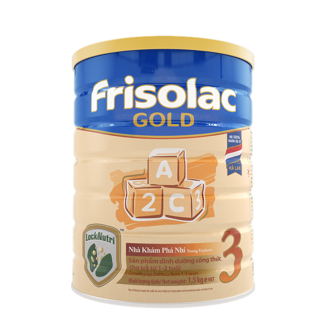 [CHÍNH HÃNG]Sữa bột FRISOLAC GOLD 3 1500g