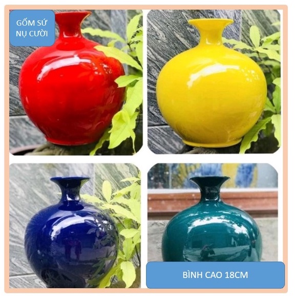 Bình hút lộc - Bát Tràng - cao cấp - chiều cao 18cm