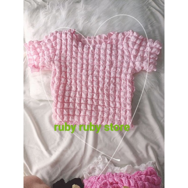 ÁO CROPTOP VẢI XỐP MỊN BỒNG BỀNH CỰC HOT #NGAPCBYN B43