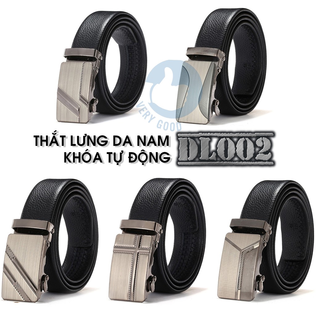 Thắt lưng nam da sần khóa tự động cao cấp DL002