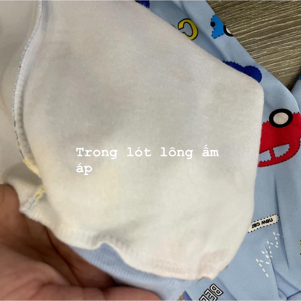 quần dài nỉ lông hoạ tiết cho bé, quần dài mặc thu đông cho bé sơ sinh