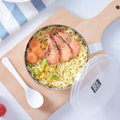 Ca Ăn Mì - Tô Ăn Mì MQL Có Nắp Kèm Muỗng Siêu Tiện Lợi, Chống Vỡ, Chịu Nhiệt 6865