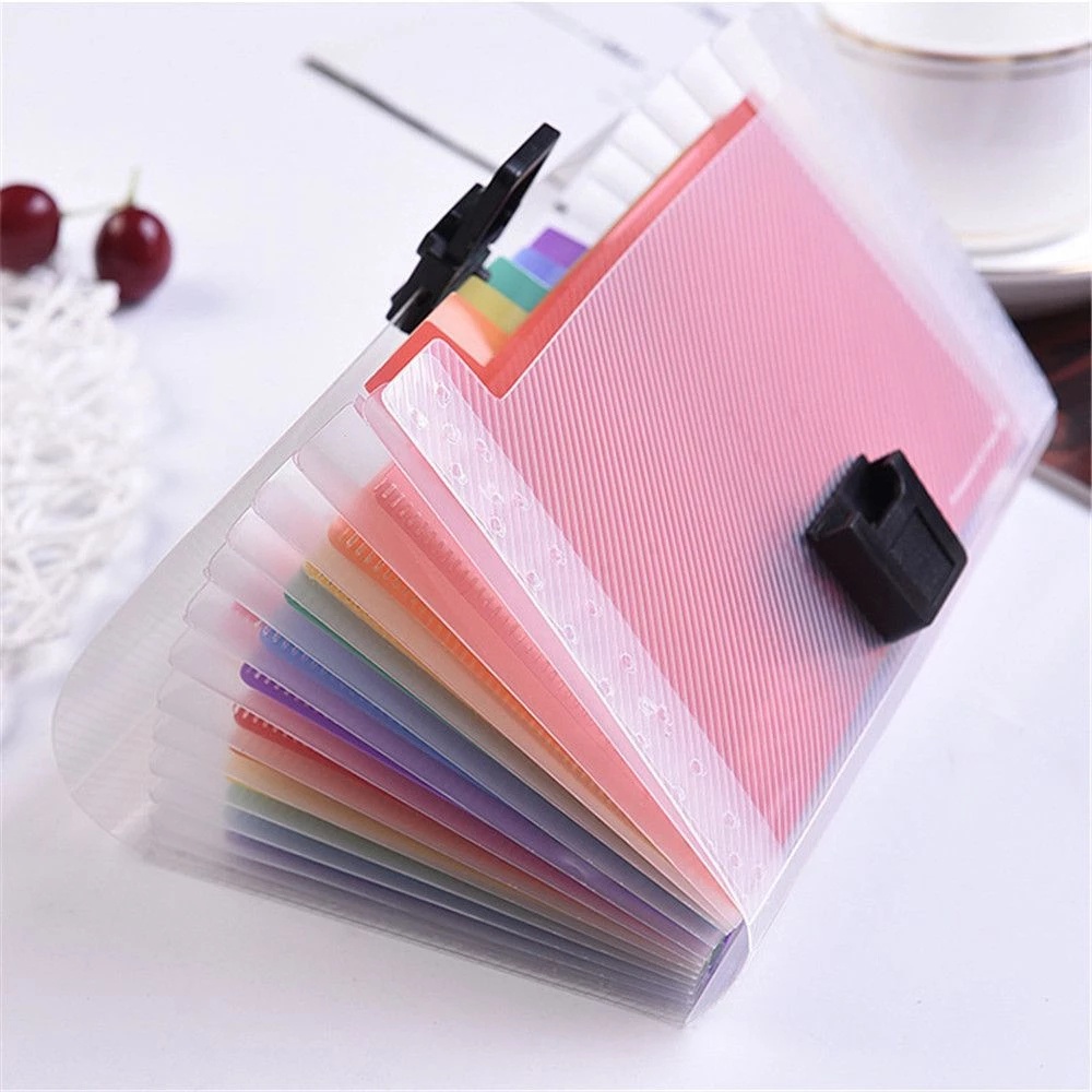 Bìa đựng tài liệu khổ A6 bằng nhựa chống thấm nước nhiều màu sắc tiện dụng