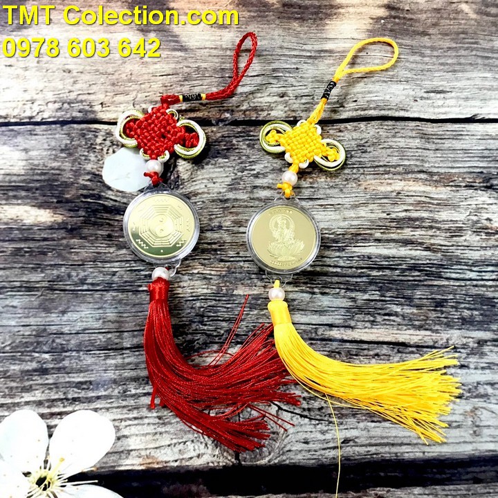 Dây treo Xu Quan Âm Bát Quái Âm Dương, trang trí trong nhà, treo trên xe ôtô, nơi làm việc -TMT Collection - SP005263