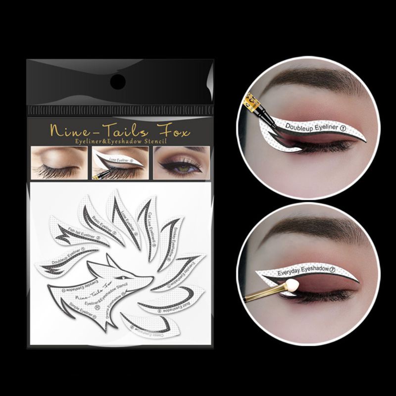 Bộ Khuôn Kẻ Mắt Chuyên Nghiệp 12 Kiểu Bằng Vải Không Dệt YOUYO