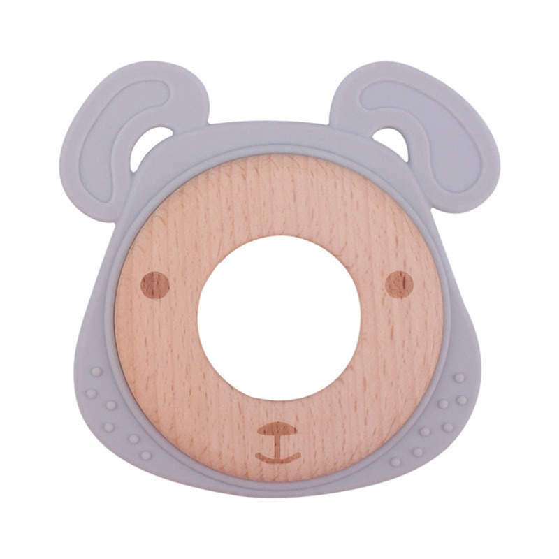 Đồ Chơi Ngậm Nướu Hình Gấu Hoạt Hình Bằng Silicon Cho Bé