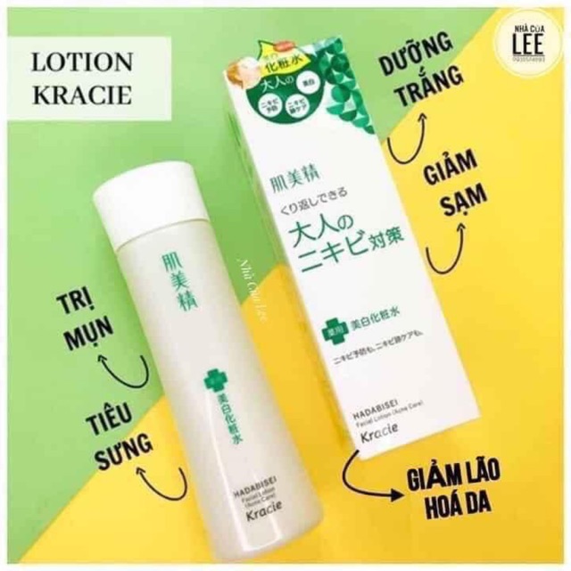 Nước hoa hồng lotion giảm mụn mờ thâm Kracie Hadabesei Nhật