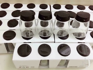 Bộ 4 lọ thuỷ tinh đựng gia vị