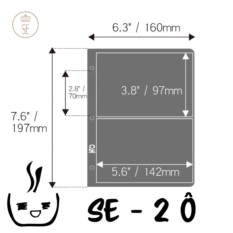 SHEET SE DÙNG CHO BINDER BÌA CÒNG A5-3 CÒNG