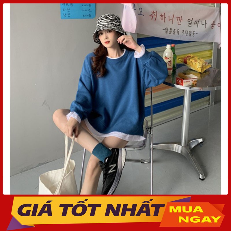 Áo Hoodie Nỉ Tăm Phối Pull Trắng Không Mũ Mẫu Mới M068