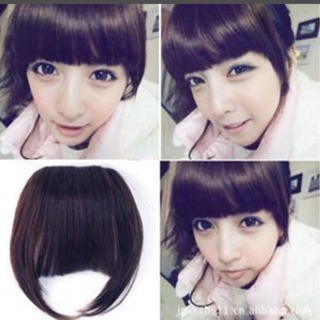 Toc giả - Tóc mái ngang có ria