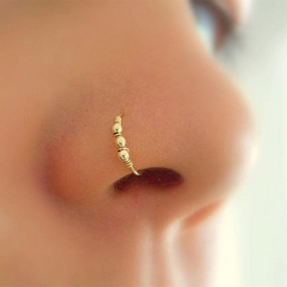 1 Khuyên Xỏ Mũi Tròn Màu Vàng/Bạc Gợi Cảm 6mm/8mm/10mm Khuyến Nghị Cho Bạn N3U3