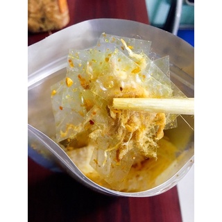 Bánh tráng sate tỏi,chà bông