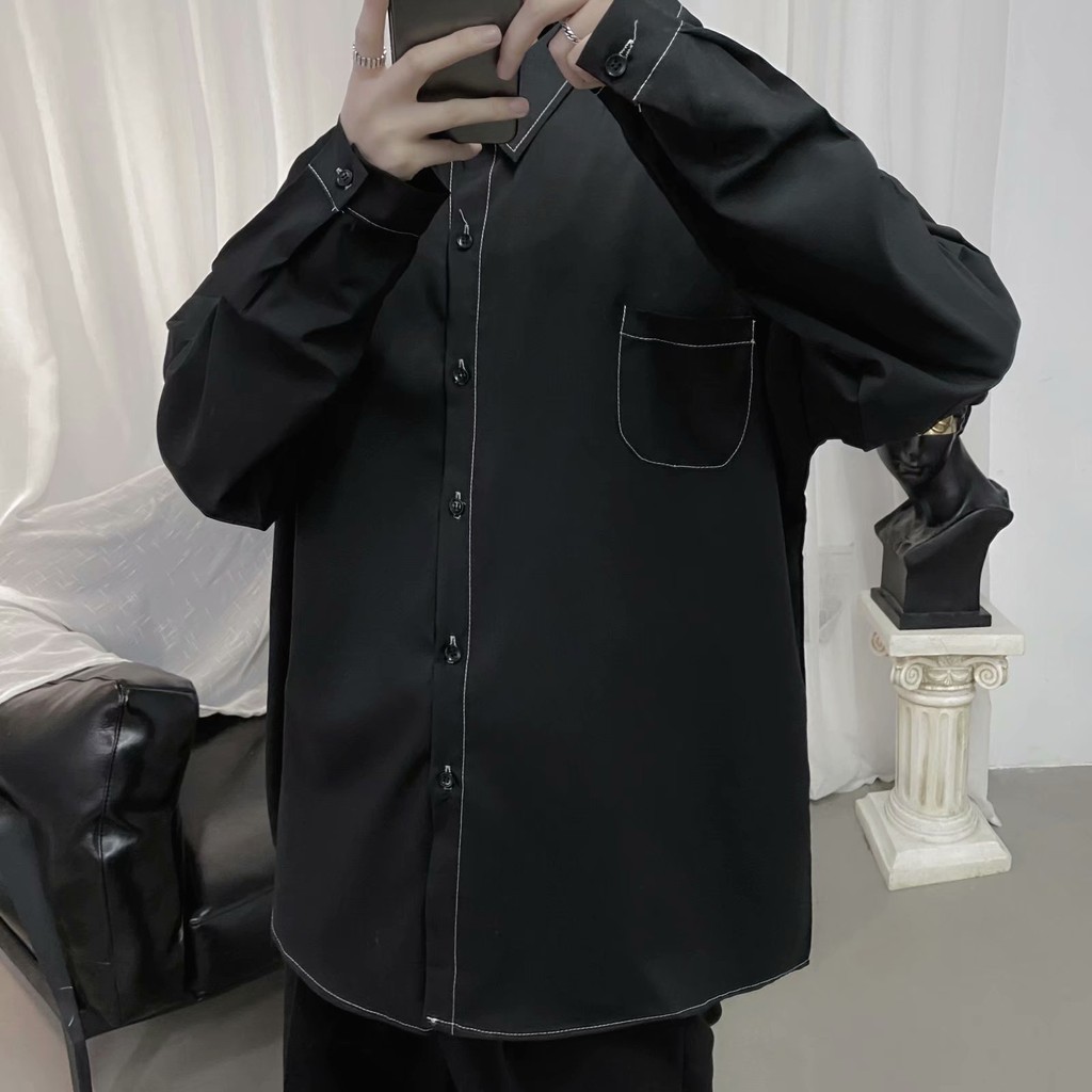 Fashion Plaid Long Sleeve Shirt For Men