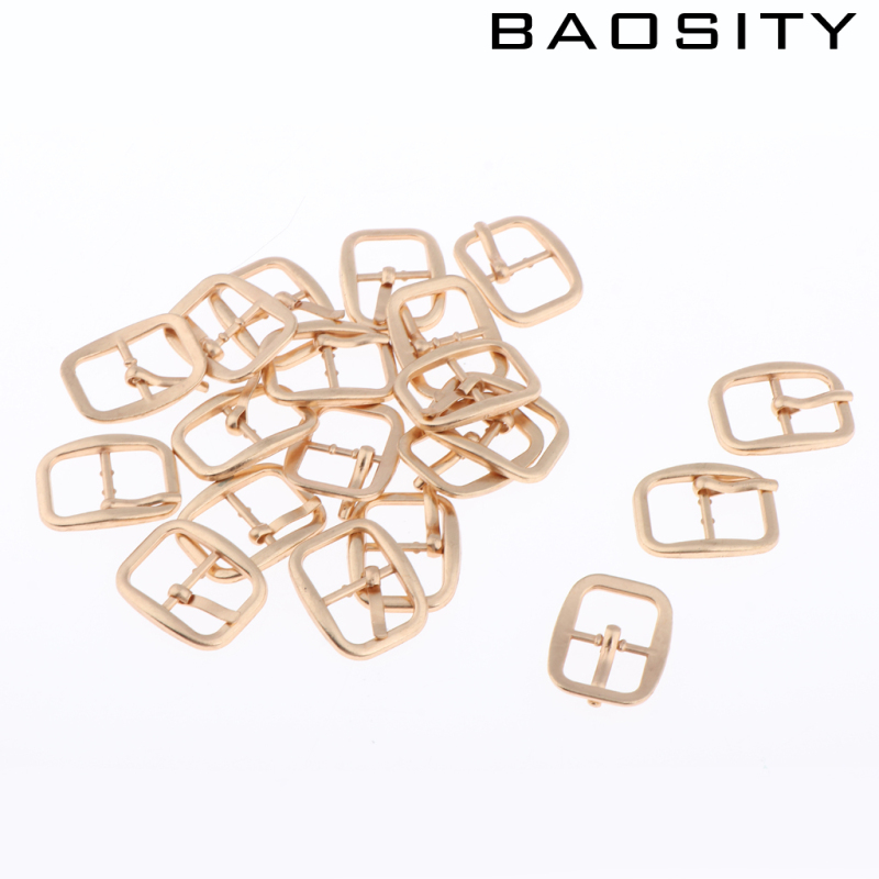 [BAOSITY]Single Prong Belt Buckle Center Bar Buckles Pin Purse DIY Accessories Silver