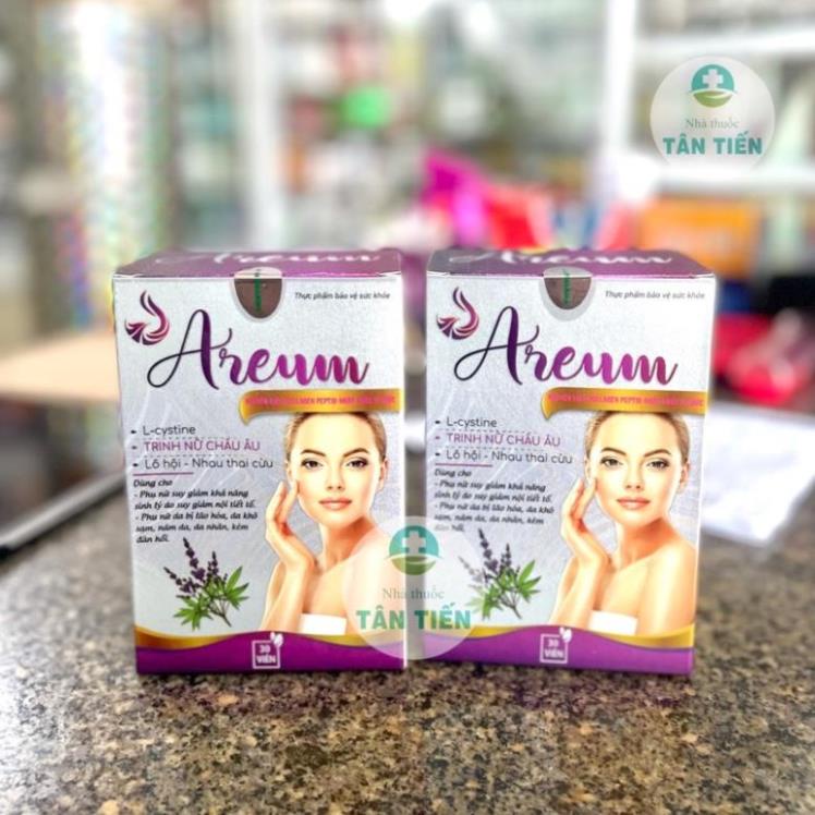 Viên uống nội tiết tố - AREUM - Tăng sinh lý nữ - Đẹp da - Lọ 30 viên
