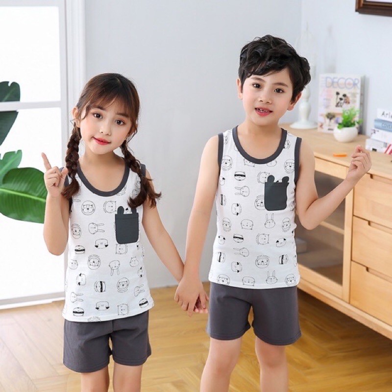 Bộ ba lỗ hàng quảng châu đẹp cho bé 8-22kg