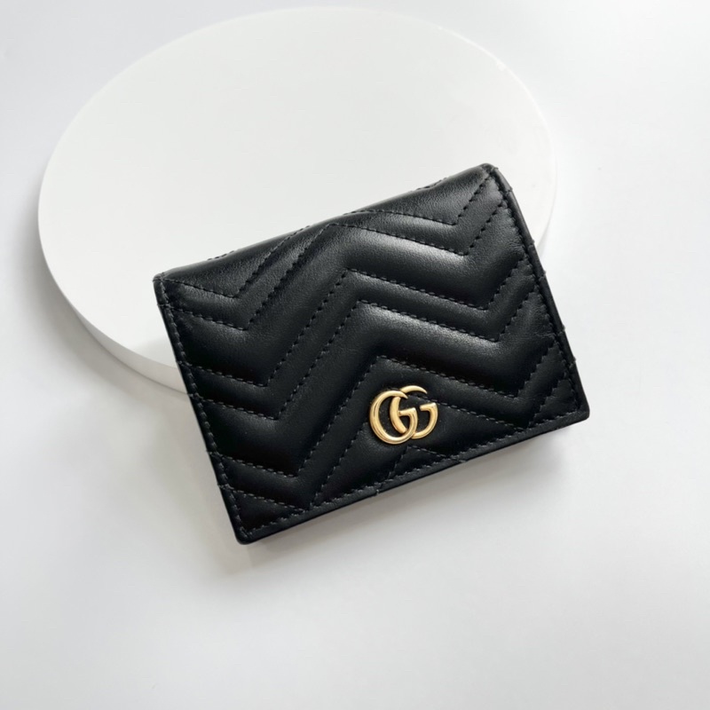 Ví bấm Gucci mm màu đen