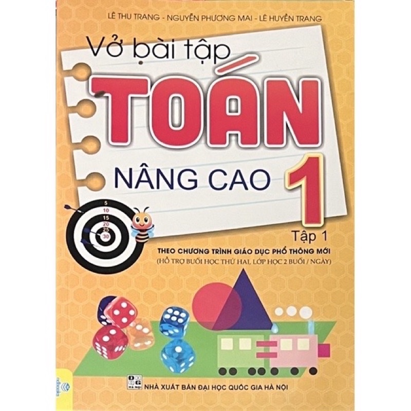 Sách - (Combo 2 tập) Vở Bài Tập Toán Nâng Cao Lớp 1 - Theo chương trình GDPT mới