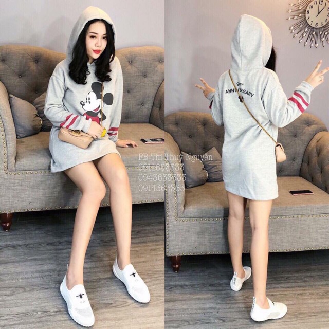 Váy Mickey lót nỉ bông