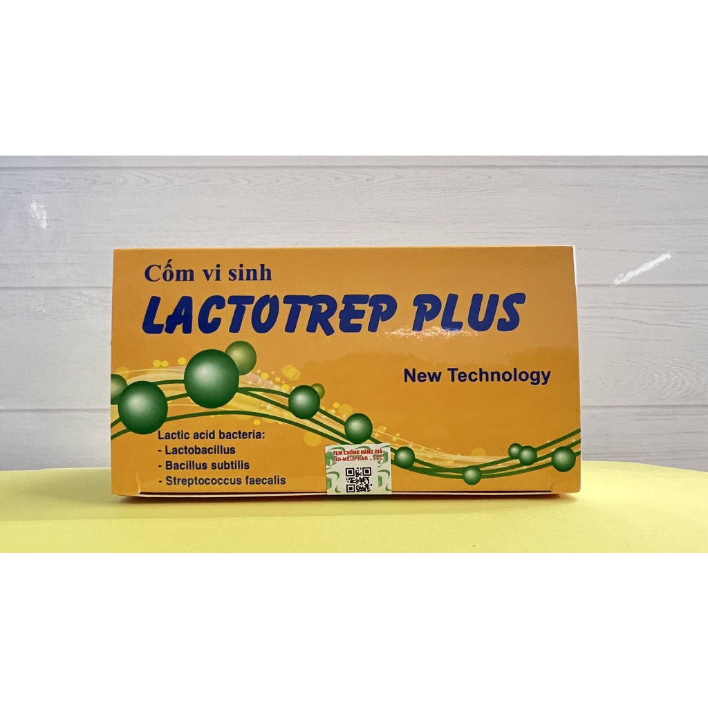 Cốm Vi Sinh Lactotrep plus new cân bằng hệ vi sinh đường ruột, tăng cường sức đề kháng. Hộp 30 gói