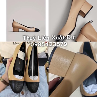 Giày đế vuông 5cm da thật massimoduti ý