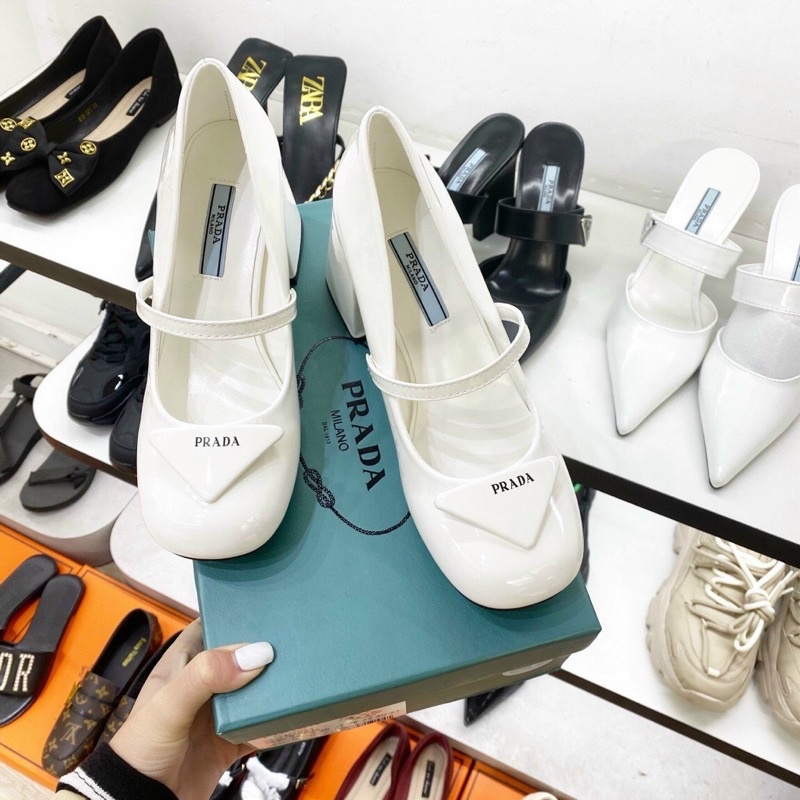 ❄️ HÀNG QUẢNG CHÂU FULL BOX❄️ Giày búp bê mũi tron gót vuông 7cm