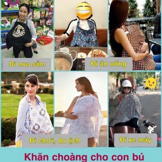 Khăn choàng cho con bú đa năng cho mẹ và bé