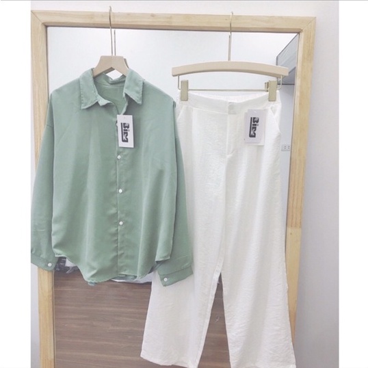[ Chuyên Sỉ ] Áo SoMi Nữ form rộng Lụa hàn Kiểu đẹp dài tay ulzzang vintage hàn quốc cao cấp trơn