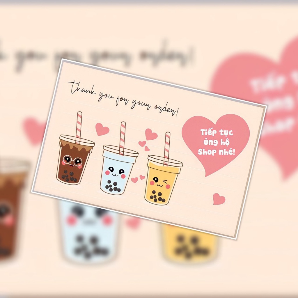 50 tem cám ơn khách hàng ko có keo dán