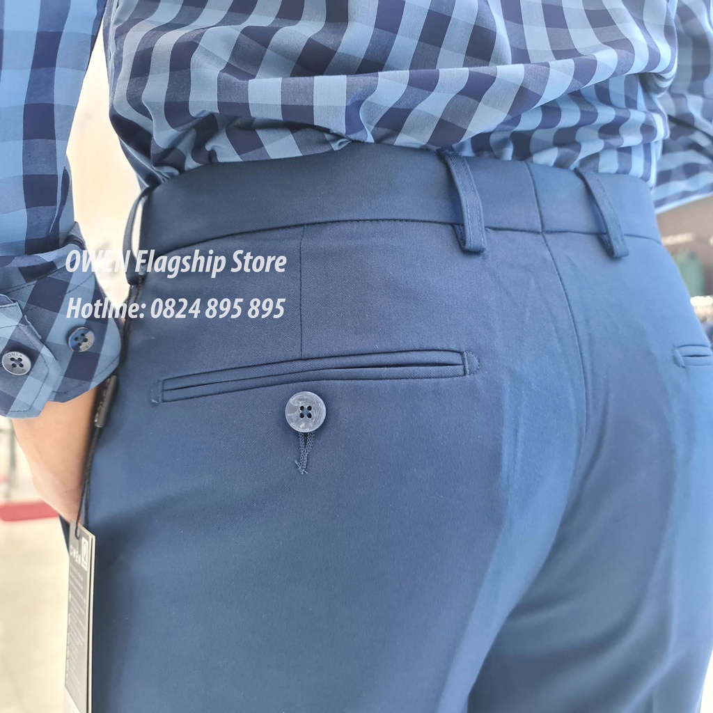 OWEN -  Quần âu nam công sở dáng REGULAR trợ cạp Tăng đơ co dãn  mã QRT22423 - OWEN Flagship Store