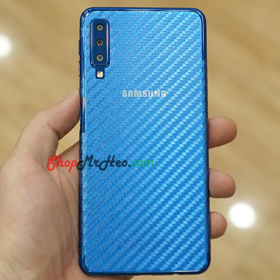 Bộ 3 Skin Dán Mặt Lưng Vân 3D Samsung A7 2018