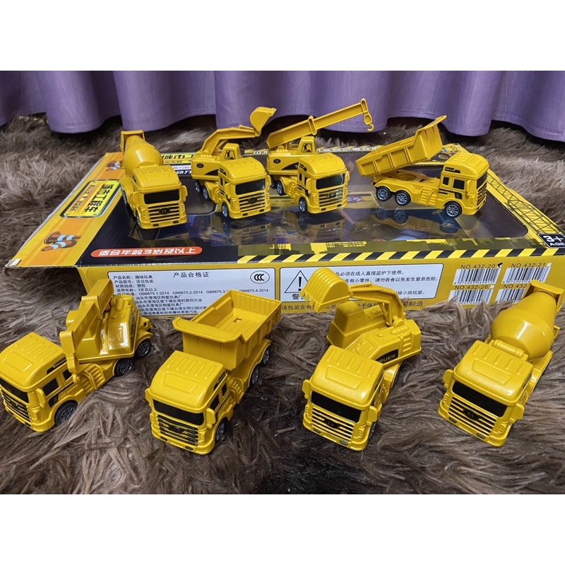 Sét 8 xe công trường cho bé