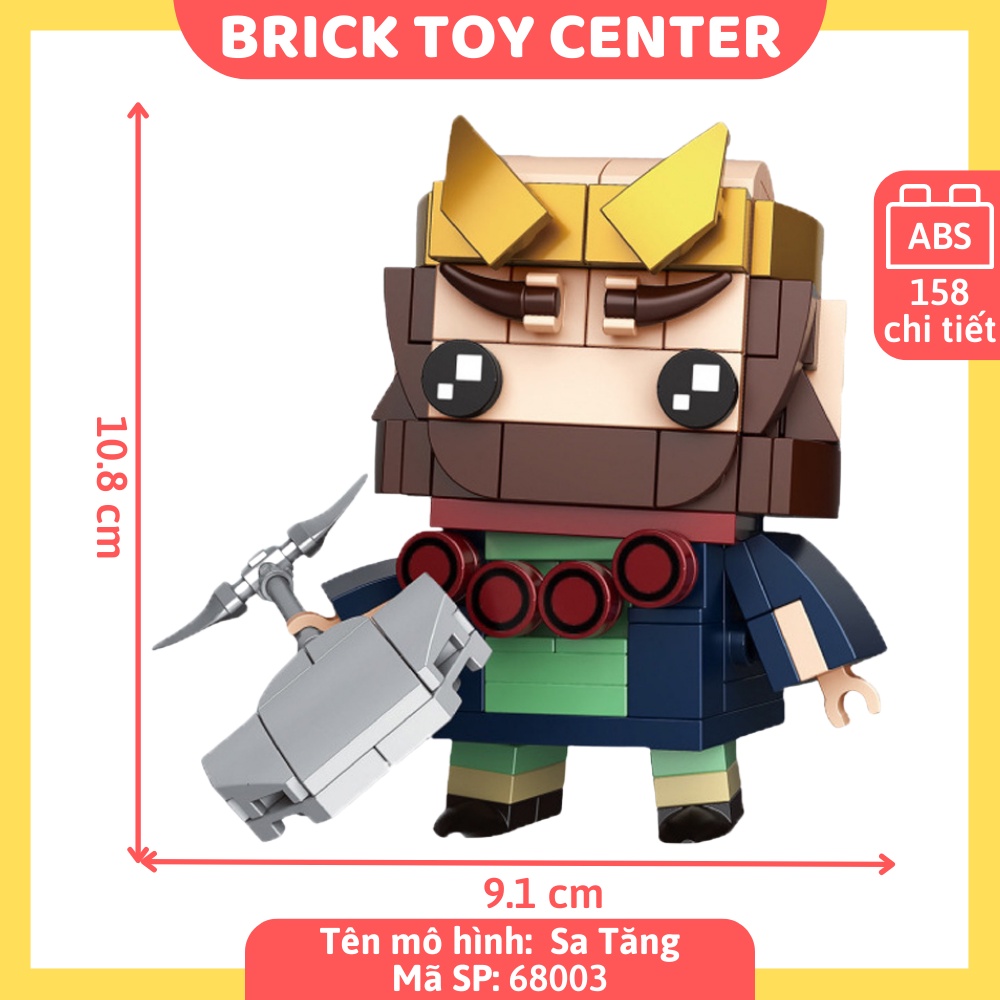 Đồ chơi lắp ráp brickheadz Decool mô hình Tôn Ngộ Không Đường Tăng Sa Tăng Trư Bát Giới trong Tây du ký