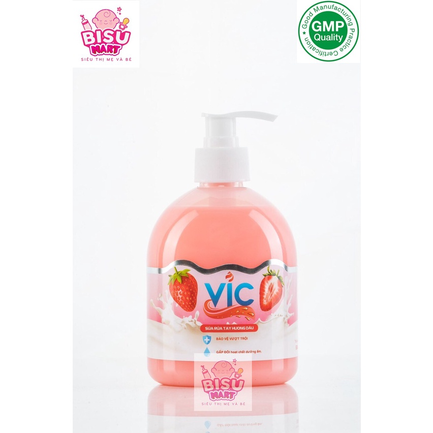 Sữa Rửa Tay VIC 500ml nhiều mùi