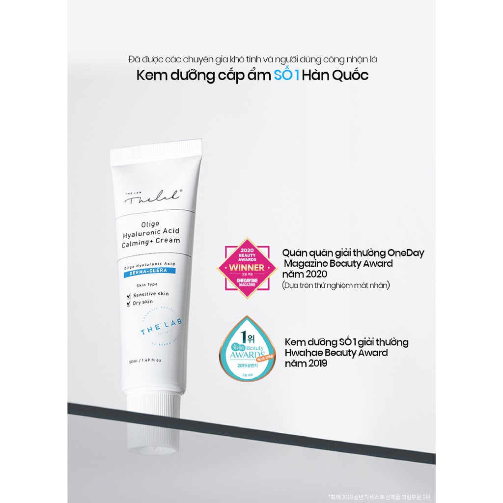 Kem dưỡng ẩm The Lab Oligo Hyaluronic Calming Cream 50ml [COCOLUX]