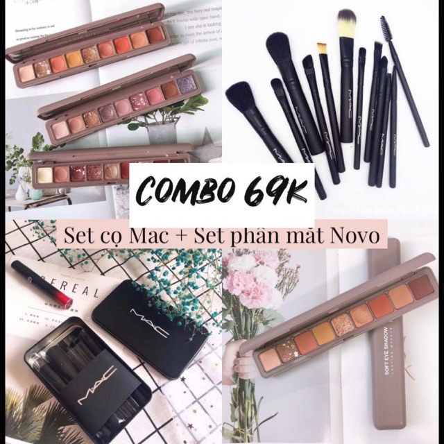 Mua 1 tặng 1 : Phấn mắt xinh xắn nhỏ gọn, tặng thêm 1 set 12 cọ