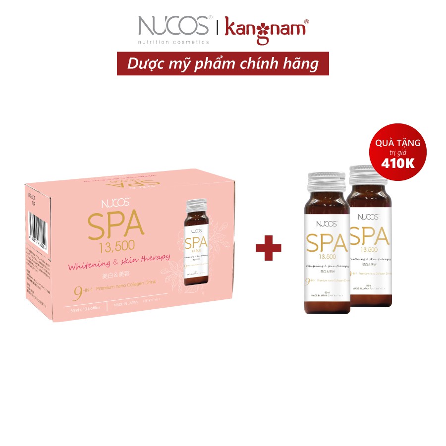 Nước Uống Collgen Nhật Bản 13500mg Nucos Spa 10 chai