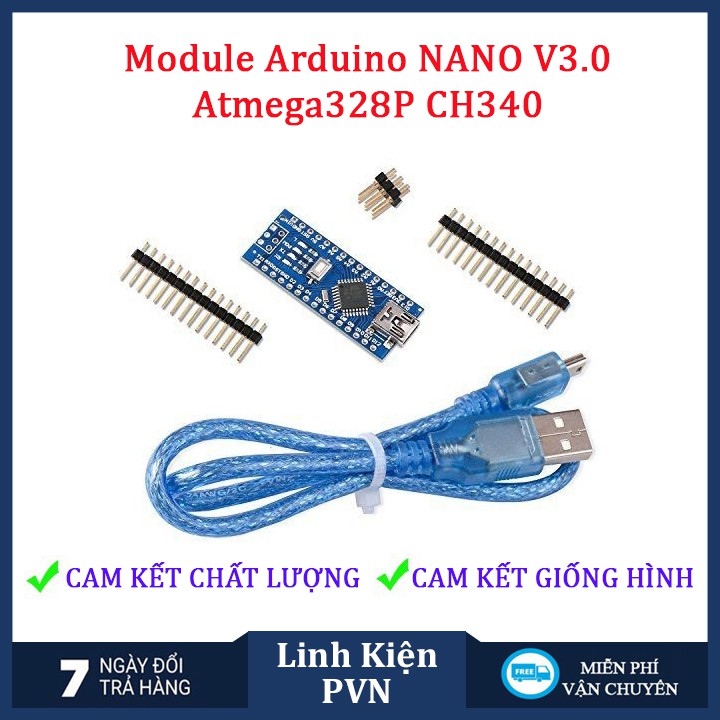 ✅ [BẢO HÀN 6 THÁNG] Module arduino NANO V3.0 Atmega328P CH340