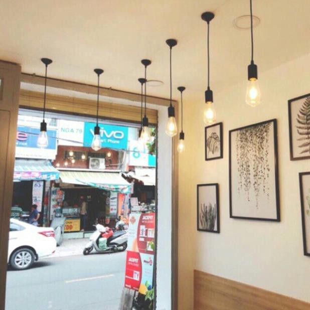 Dây đui đèn thả kèm đế ốp trần